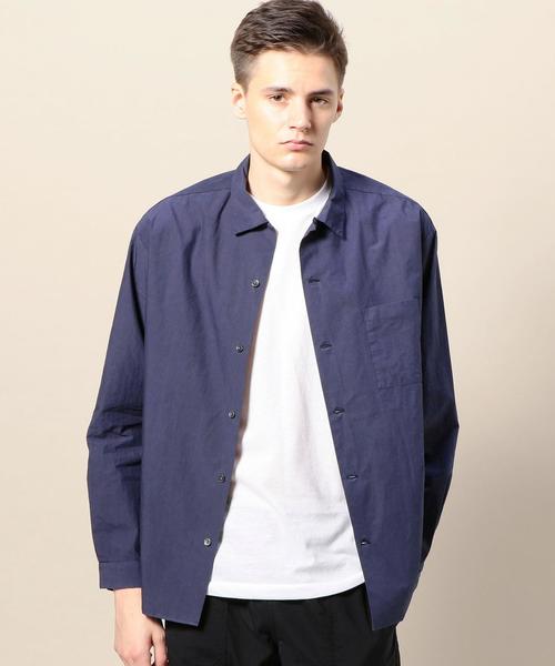 BEAUTY&YOUTH UNITED ARROWS（ビューティーアンドユースユナイテッドアローズ）の「BY ガーメントダイ オープンカラー シャツ ◆（シャツ/ブラウス・メンズ・ホワイト/モカ/ネイビー・X-LARGE/SMALL/MEDIUM/LARGE）」の8枚目の写真