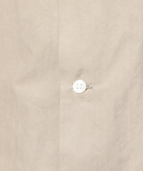 BEAUTY&YOUTH UNITED ARROWS（ビューティーアンドユースユナイテッドアローズ）の「BY ガーメントダイ オープンカラー シャツ ◆（シャツ/ブラウス・メンズ・ホワイト/モカ/ネイビー・X-LARGE/SMALL/MEDIUM/LARGE）」の4枚目の写真
