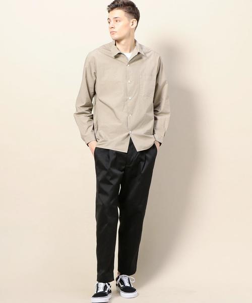 BEAUTY&YOUTH UNITED ARROWS（ビューティーアンドユースユナイテッドアローズ）の「BY ガーメントダイ オープンカラー シャツ ◆（シャツ/ブラウス・メンズ・ホワイト/モカ/ネイビー・X-LARGE/SMALL/MEDIUM/LARGE）」の5枚目の写真