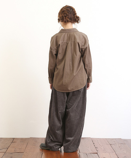 CUBE SUGAR（キューブシュガー）の「6Wコーディロイファティーグパンツ（その他パンツ・レディース・グレー/ピンク/ブルー/キャメル/チャコールグレー・M）」の15枚目の写真