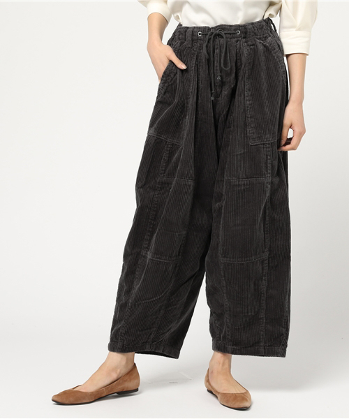 CUBE SUGAR（キューブシュガー）の「6Wコーディロイファティーグパンツ（その他パンツ・レディース・グレー/ピンク/ブルー/キャメル/チャコールグレー・M）」の6枚目の写真