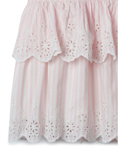 GAP（ギャップ）の「Gap ストライプ フラッタースリーブドレス（ワンピース・キッズ・ライトピンク/ブルー系その他・18-24M/6-12M/12-18M/0-3M/3-6M）」の4枚目の写真