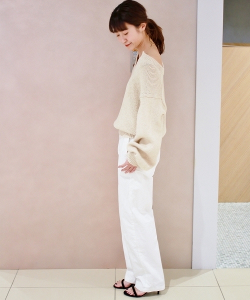 plage（プラージュ）の「ハイウエストベイカーパンツ◆（その他パンツ・レディース・ホワイト/オリーブ・32/34/36/38）」の14枚目の写真