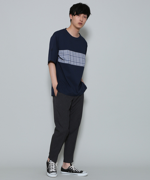 JUNRED(ジュンレッド)の「リネンライクドライスリムイージーパンツ(その他パンツ・メンズ・スミクロ/ネイビー・M/L/LL)」の9枚目の写真