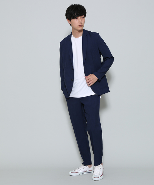 JUNRED(ジュンレッド)の「リネンライクドライスリムイージーパンツ(その他パンツ・メンズ・スミクロ/ネイビー・M/L/LL)」の10枚目の写真