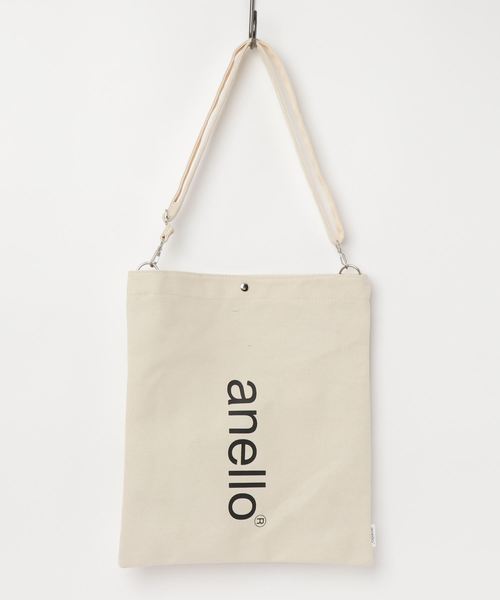 anello（アネロ）の「WEGO/anello HELLO3WAYショルダーバッグ（ショルダーバッグ・レディース・ホワイト/ブラック/ベージュ・FREE）」の2枚目の写真