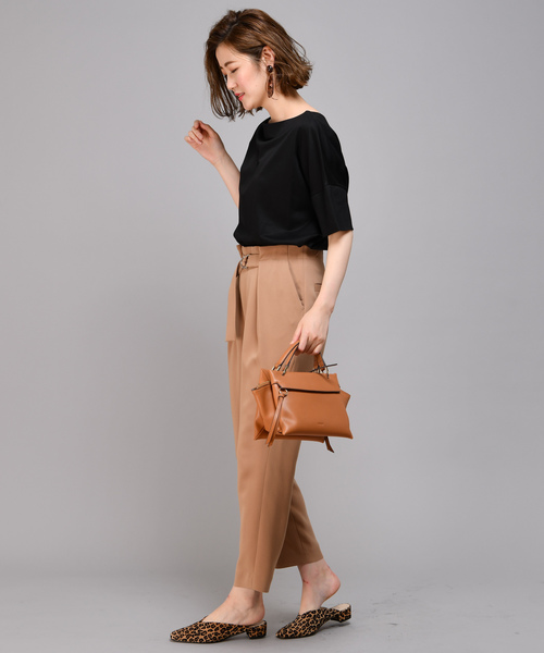 RIVE DROITE（リヴドロワ）の「【洗える】テンセルワイドカットソー（Tシャツ/カットソー・レディース・ブラック/ベージュ/オレンジ・FREE）」の12枚目の写真