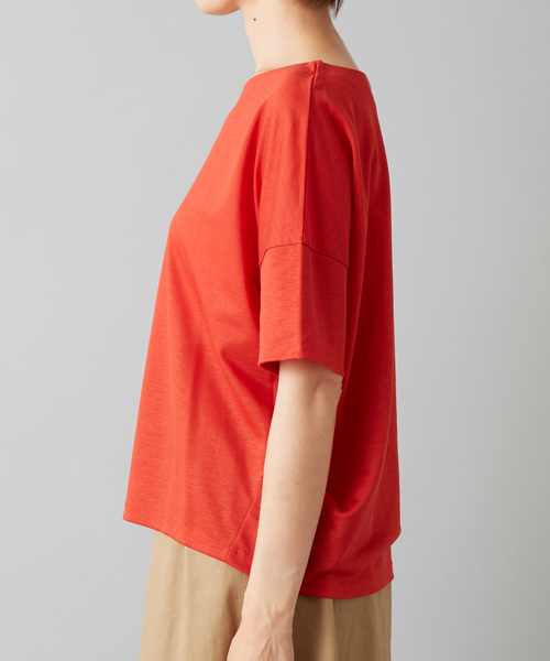 RIVE DROITE（リヴドロワ）の「【洗える】テンセルワイドカットソー（Tシャツ/カットソー・レディース・ブラック/ベージュ/オレンジ・FREE）」の20枚目の写真