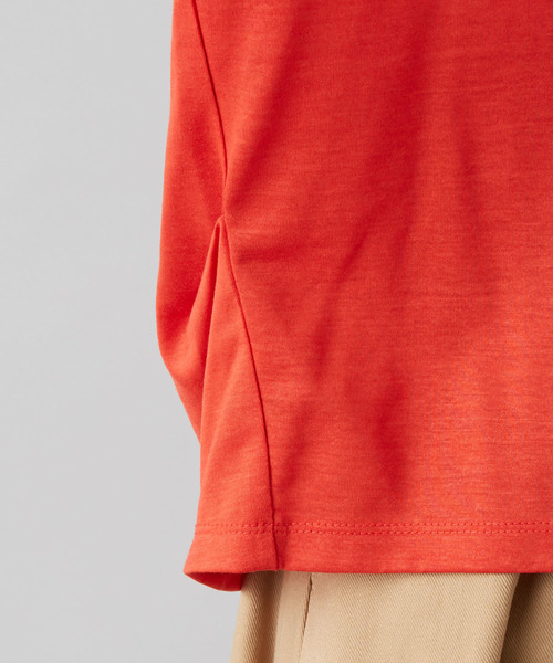RIVE DROITE（リヴドロワ）の「【洗える】テンセルワイドカットソー（Tシャツ/カットソー・レディース・ブラック/ベージュ/オレンジ・FREE）」の22枚目の写真