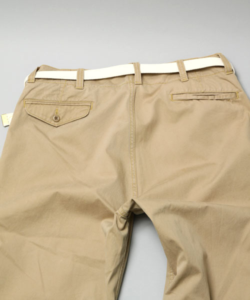 MASTER&Co（マスターアンドコー）の「MASTER&Co. / ワイドチノパンツ MC076（チノパンツ・メンズ・ブラック/ベージュ/ネイビー/ホワイト/カーキ・SMALL/MEDIUM/X-SMALL）」の9枚目の写真