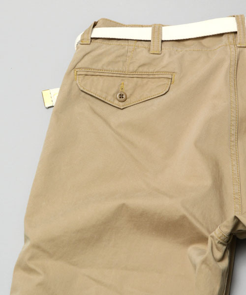 MASTER&Co（マスターアンドコー）の「MASTER&Co. / ワイドチノパンツ MC076（チノパンツ・メンズ・ブラック/ベージュ/ネイビー/ホワイト/カーキ・SMALL/MEDIUM/X-SMALL）」の10枚目の写真