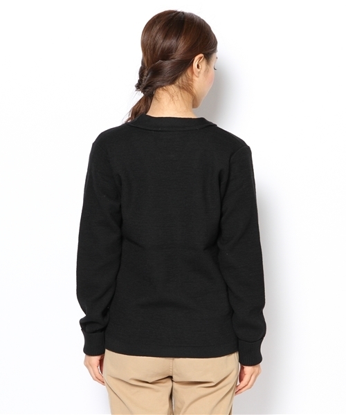 BEAMS BOY（ビームスボーイ）の「□BEAMS BOY / 12ゲージ ハーフミラノスクールVカーディガン（カーディガン/ボレロ・レディース・ブラック/ワイン・ONE SIZE）」の5枚目の写真