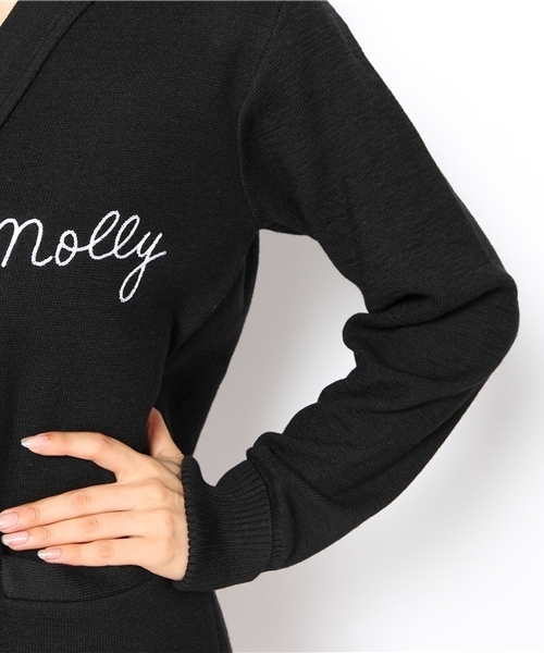 BEAMS BOY（ビームスボーイ）の「□BEAMS BOY / 12ゲージ ハーフミラノスクールVカーディガン（カーディガン/ボレロ・レディース・ブラック/ワイン・ONE SIZE）」の8枚目の写真