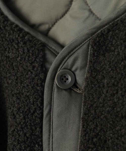 CLANE(クラネ)の「REVERSIBLE MILITARY BOA JACKET(その他アウター・レディース・ブラック/カーキ/アイボリー・FREE)」の10枚目の写真