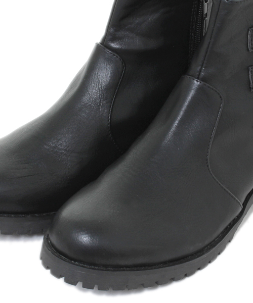 WEGO（ウィゴー）の「WEGO/ベルトブーツ（ブーツ・レディース・ブラック・23.5/24.5）」の4枚目の写真