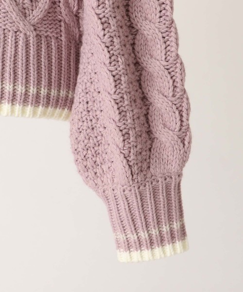 one after another NICE CLAUP（ワンアフターアナザーナイスクラップ）の「チルデンニット（ニット/セーター・レディース・アイボリー/ネイビー/ピンク/ブルー・FREE）」の21枚目の写真