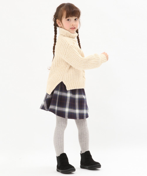 GLOBAL WORK(グローバルワーク)の「【キッズ】ユルタートルモールニットプルオーバー/804770(ニット/セーター・キッズ・グレー/ホワイト系その他2・SMALL/MEDIUM/LARGE/X-LARGE/XX-LARGE)」の4枚目の写真