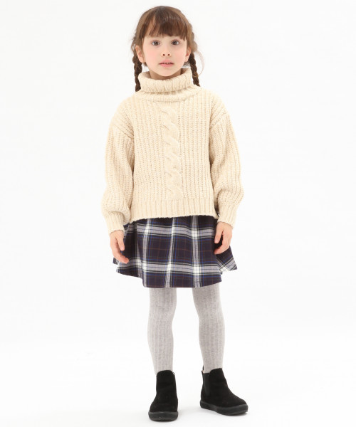 GLOBAL WORK(グローバルワーク)の「【キッズ】ユルタートルモールニットプルオーバー/804770(ニット/セーター・キッズ・グレー/ホワイト系その他2・SMALL/MEDIUM/LARGE/X-LARGE/XX-LARGE)」の5枚目の写真