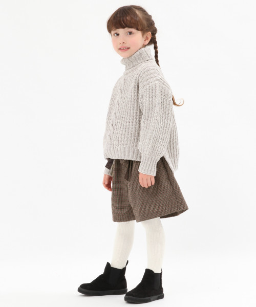 GLOBAL WORK(グローバルワーク)の「【キッズ】ユルタートルモールニットプルオーバー/804770(ニット/セーター・キッズ・グレー/ホワイト系その他2・SMALL/MEDIUM/LARGE/X-LARGE/XX-LARGE)」の6枚目の写真