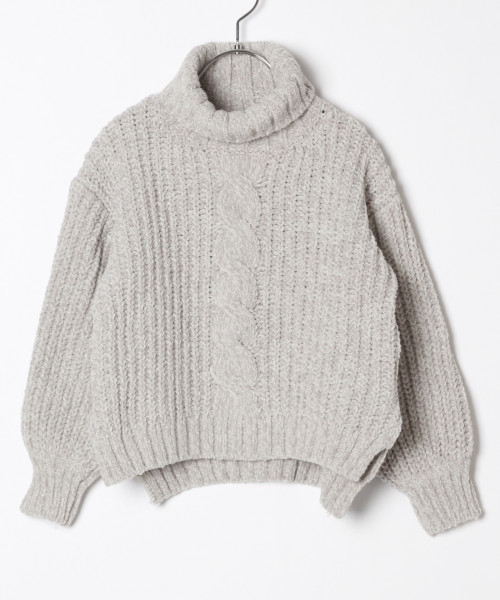 GLOBAL WORK(グローバルワーク)の「【キッズ】ユルタートルモールニットプルオーバー/804770(ニット/セーター・キッズ・グレー/ホワイト系その他2・SMALL/MEDIUM/LARGE/X-LARGE/XX-LARGE)」の8枚目の写真