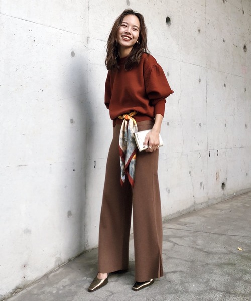 Ameri（アメリ）の「MICHELIN SCARF KNIT（ニット/セーター）」 - WEAR
