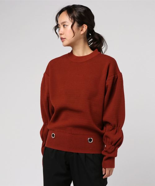 Ameri（アメリ）の「MICHELIN SCARF KNIT（ニット/セーター）」 - WEAR 