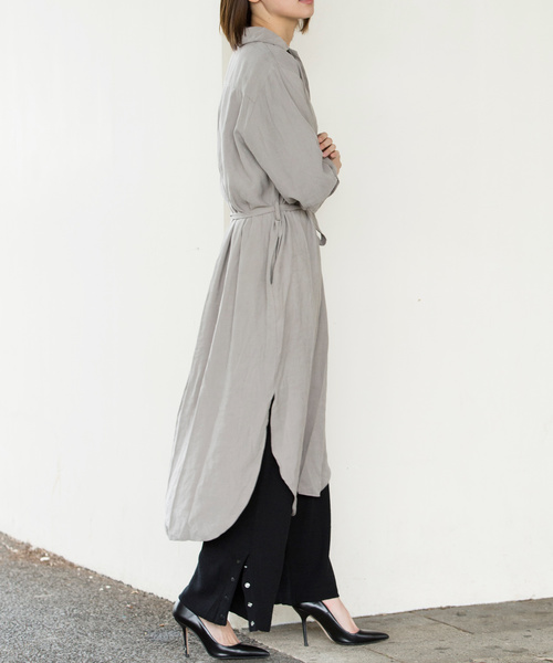 Luz Llena（ラズレナ）の「裾ボタンニットワイドパンツ（その他パンツ・レディース・ブラック/ベージュ/グレー・MEDIUM）」の6枚目の写真