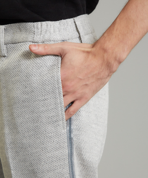 5351 POUR LES HOMMES（ゴーサンゴーイチプールオム）の「【セットアップ対応】サマーブレードノータックスリムテーパードパンツ（その他パンツ・メンズ・ライトグレー/ブラック・44/46/48/50）」の7枚目の写真