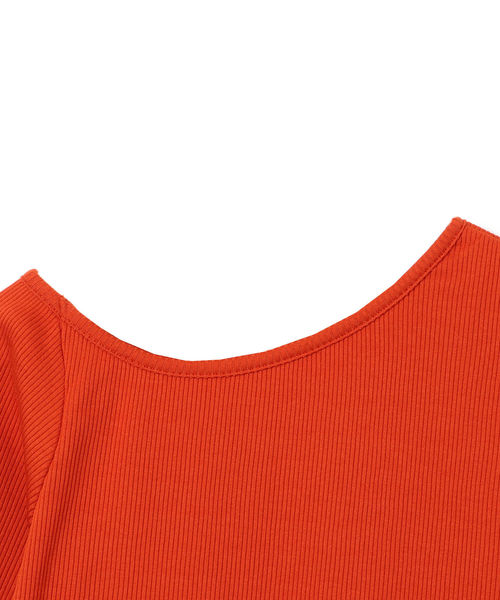 SHIPS(シップス)の「Prefer SHIPS:7部袖アシンメトリーカットソー(Tシャツ/カットソー・レディース・ベージュ/グレー/オレンジ/ライトグリーン・ONE SIZE)」の15枚目の写真
