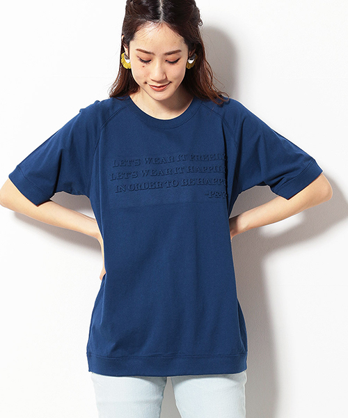 Purple&Yellow(パープルアンドイエロー)の「メッセージロゴ ラグランスリーブ Tシャツ(Tシャツ/カットソー・メンズ・ブラック/レッド/ブルー/アイボリー・SMALL/MEDIUM/LARGE/X-LARGE/X-SMALL)」の13枚目の写真
