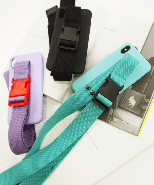 DONOBAN（ドノバン）の「バックル付iPhoneケース【XSmax専用】（スマホケース/カバー・レディース・ブラック/パープル/グリーン・ONESIZE）」の9枚目の写真