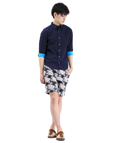 WEGO(ウィゴー)の「WEGO/ボタニカルショーツ(その他パンツ・メンズ・ブラック/ブルー/ホワイト/ネイビー・LARGE/MEDIUM)」の16枚目の写真