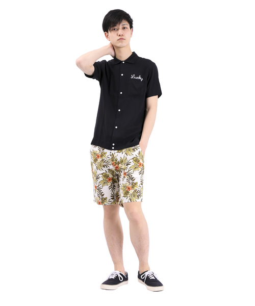 WEGO(ウィゴー)の「WEGO/ボタニカルショーツ(その他パンツ・メンズ・ブラック/ブルー/ホワイト/ネイビー・LARGE/MEDIUM)」の18枚目の写真
