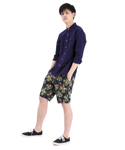 WEGO(ウィゴー)の「WEGO/ボタニカルショーツ(その他パンツ・メンズ・ブラック/ブルー/ホワイト/ネイビー・LARGE/MEDIUM)」の19枚目の写真