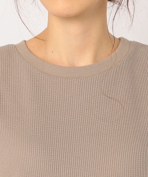 NOLLEY’S(ノーリーズ)の「ワッフルバックスリットノースリーブカットソー(Tシャツ/カットソー・レディース・ホワイト/ブラック/グレイッシュベージュ・38)」の15枚目の写真