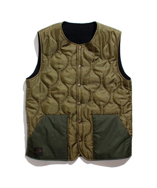 ROTAR(ローター)の「Reversible Work Vest リバーシブル ワークベスト(ダウンベスト)」|カーキ