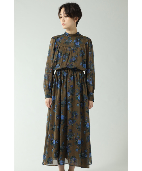 スーパーセール返品okの Rose ワンピース Rose 花柄スタンドネックワンピース ワンピース Bud ローズバッド のワンピース 花柄 スタンドネックワンピース 600 を購入できます Rose Bud ローズバッド のファッション