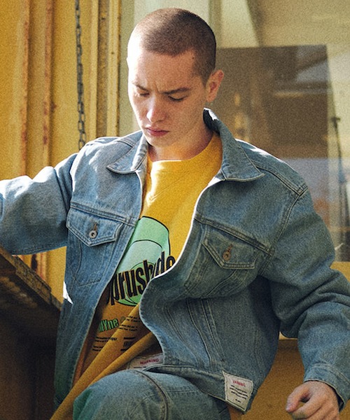 MYne(マイン)の「MYne マイン / Sprushade pullover プリントスウェットビッグシルエットプルオーバー / G04PO252(スウェット・メンズ・ブラック/イエロー/グリーン・SMALL/MEDIUM/LARGE)」の3枚目の写真