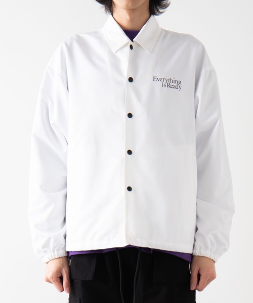 WEGO(ウィゴー)の「WEGO/Roseコーチジャケット(ブルゾン・メンズ・ホワイト/ブラック・MEDIUM/LARGE)」の10枚目の写真