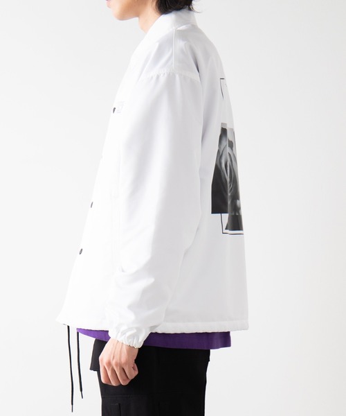 WEGO(ウィゴー)の「WEGO/Roseコーチジャケット(ブルゾン・メンズ・ホワイト/ブラック・MEDIUM/LARGE)」の8枚目の写真