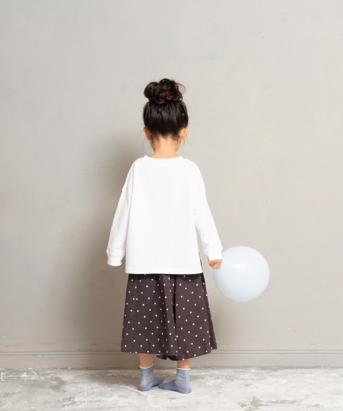 LOWRYS FARM(ローリーズファーム)の「【KIDS】アサレーヨンドットスカーチョ 877413(その他パンツ・キッズ・チャコールグレー/アイボリー・MEDIUM/LARGE/X-LARGE)」の7枚目の写真