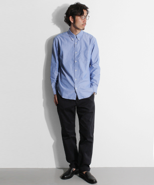 URBAN RESEARCH（アーバンリサーチ）の「UR PIN OX BUTTONDOWN SHT（シャツ/ブラウス・メンズ・ブラック/ライトブルー/ブルー/ホワイト・LARGE/MEDIUM）」の6枚目の写真