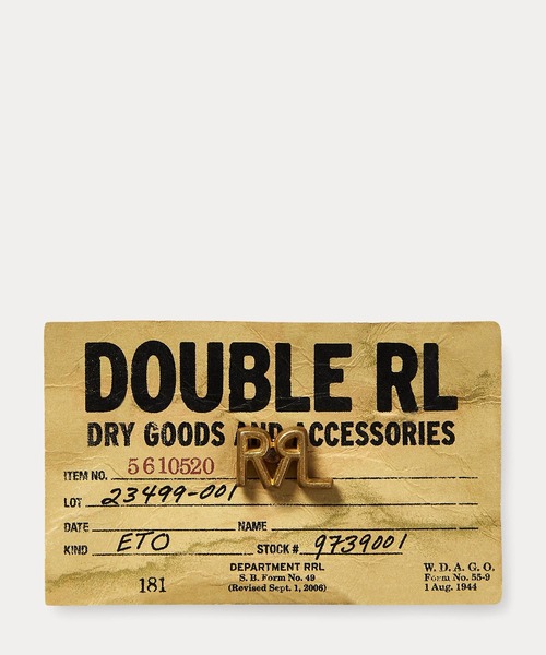 RRL（ダブル アール エル）の「ブラス ロゴ ピン（ブローチ/コサージュ・メンズ・イエロー系2・ONE SIZE）」の5枚目の写真