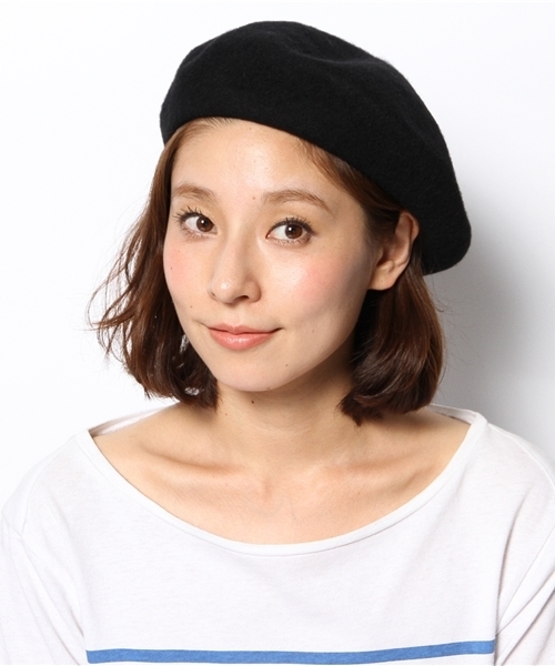 WHO'S WHO gallery（フーズフーギャラリー）の「【期間限定セール】フェルトベレー帽（ハンチング/ベレー帽・レディース・ホワイト/グレー/レッド/ブラック・FREE）」の5枚目の写真