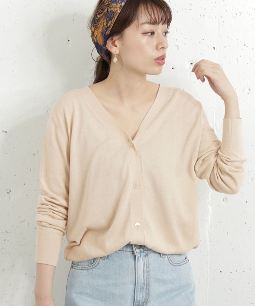 URBAN RESEARCH Sonny Label(アーバンリサーチサニーレーベル)の「クールミスト2WAYカーディガン(カーディガン)」|ベージュ