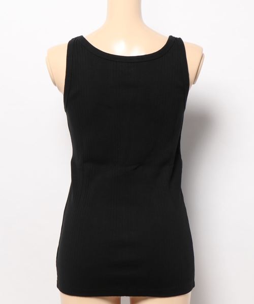 AMERICAN HOLIC（アメリカンホリック）の「針抜きテレコタンクトップ（タンクトップ・レディース・チャコールグレー/ブラック/オフホワイト/グレイッシュベージュ・M/L）」の6枚目の写真