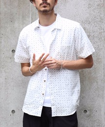 和柄プリントシャツ 総柄シャツ