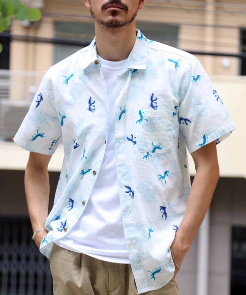 JEANS MATE(ジーンズメイト)の「和柄プリントシャツ 総柄シャツ(シャツ/ブラウス・メンズ・その他1/その他2/その他3/その他4・MEDIUM/LARGE/X-LARGE)」の3枚目の写真