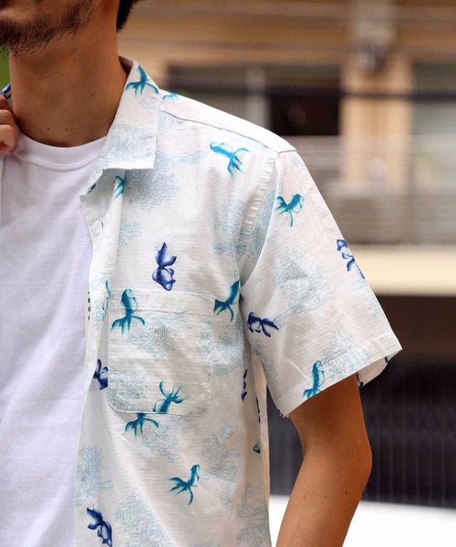 JEANS MATE(ジーンズメイト)の「和柄プリントシャツ 総柄シャツ(シャツ/ブラウス・メンズ・その他1/その他2/その他3/その他4・MEDIUM/LARGE/X-LARGE)」の9枚目の写真