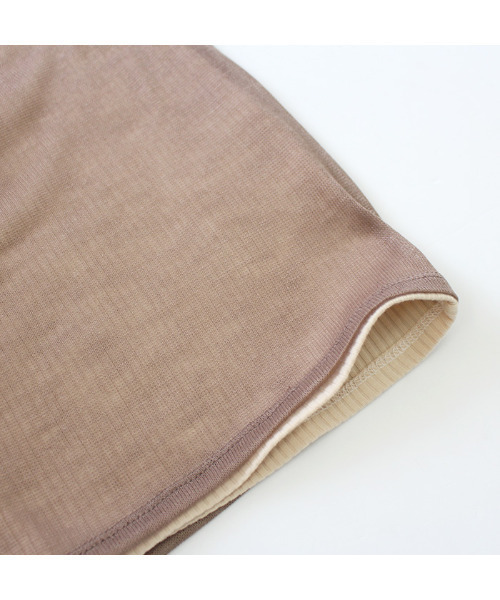 MODE ROBE（モードローブ）の「カットリブ×シアーニットワンショルセット（Tシャツ/カットソー・レディース・ブラック/ベージュ・FREE）」の15枚目の写真